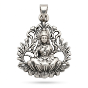 Lakshmi Silver Pendant